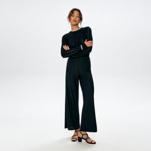 Sinsay - Nohavice high waist loose - Čierna