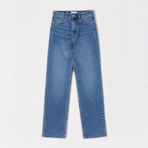 Sinsay - Rifle high waist straight - Modrá