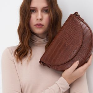 Sinsay - Kabelka v štýle saddle bag - Hnědá