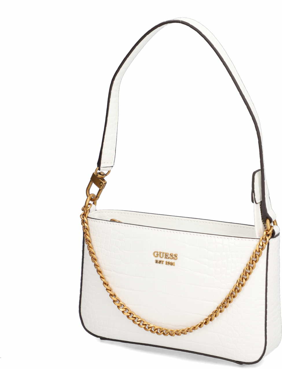 GUESS KATEY CROC MINI TOP ZIP SHOULDER BA
