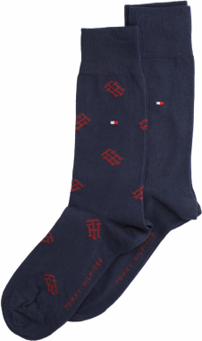 Tommy Hilfiger SOCK MONOGRAM AOP OC 2P