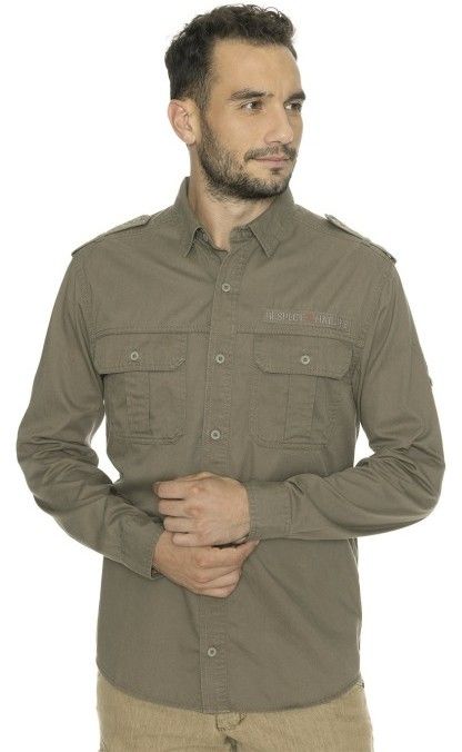 Bushman košeľa Zikmund khaki M