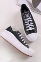 Čierne nízke tenisky na platforme Chuck Taylor All Star Canvas Color Move galéria