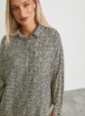 Čierno-krémová dámska vzorovaná voľná košeľa METROOPOLIS Ingrid galéria