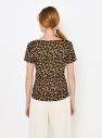 CAMAIEU hnedé tričko so vzorom galéria