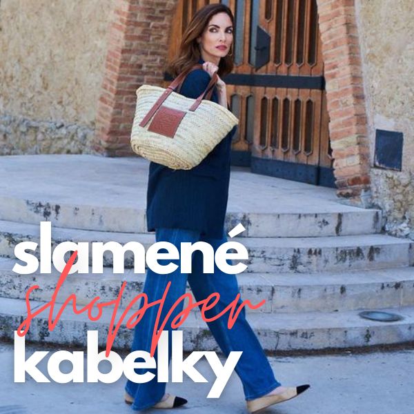 Slamené shopper kabelky