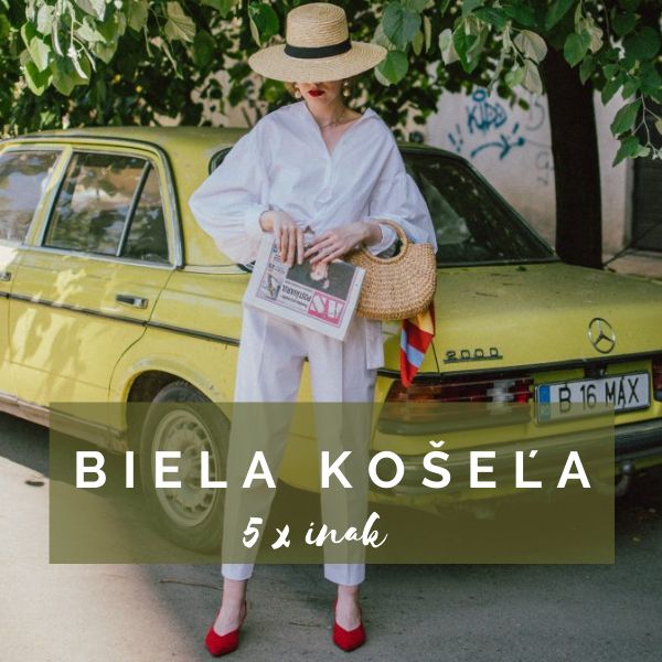 Biela košeľa 5 x inak