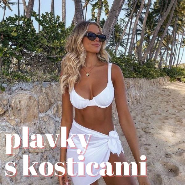 Plavky s kosticami