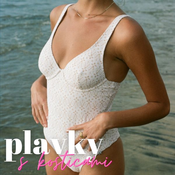 Plavky s kosticami 