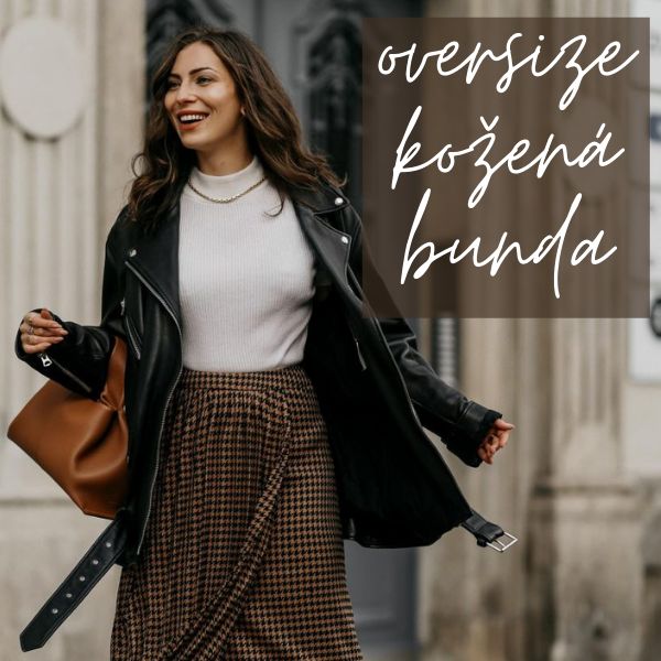 Oversize kožená bunda 