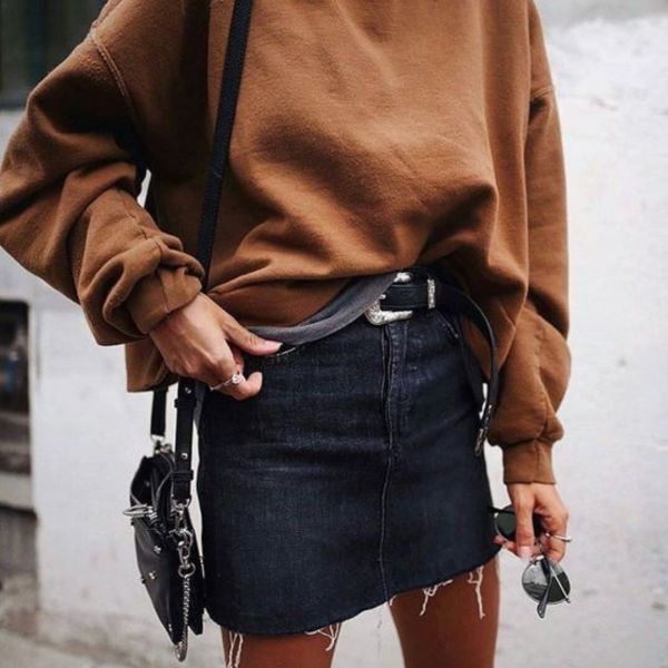 5x jesenný outfit so sukňou