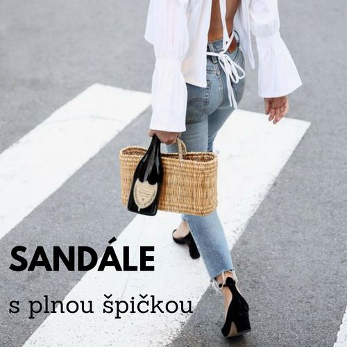 Sandále s plnou špičkou