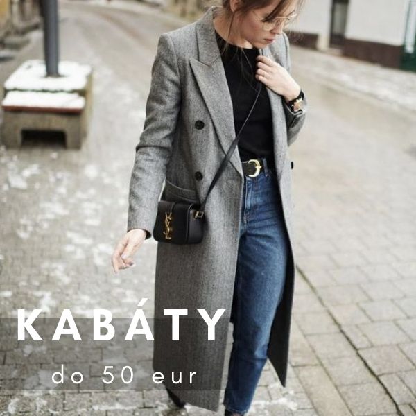 Najkrajšie kabáty do 50 eur