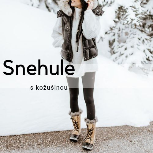 Dámske snehule s kožušinkou