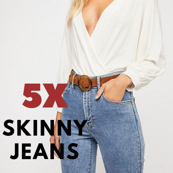 5 outfitov so skinny džínsami
