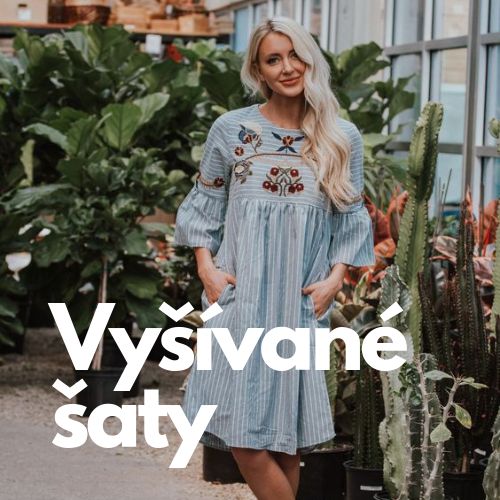 Vyšívané šaty