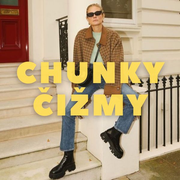 Chunky čižmy