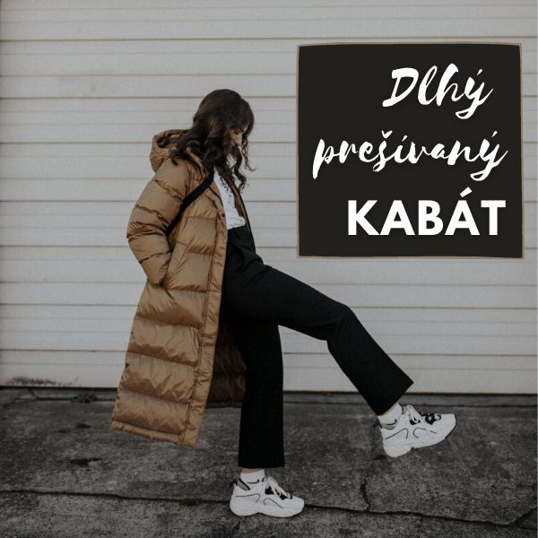 Dlhý prešívaný kabát