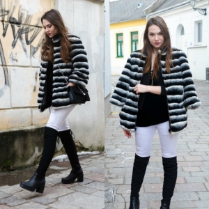 Black and white