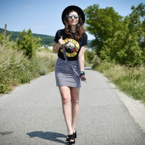 Gingham sukňa