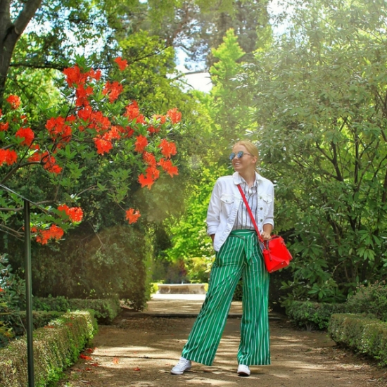 Zelené culottes
