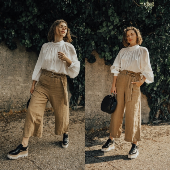 Hnedé culottes
