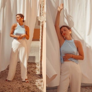 Biele culottes