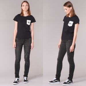 Čierne slim džínsy & Vans tenisky