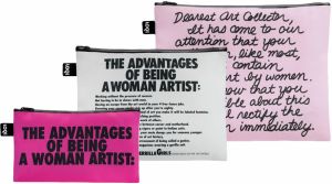 Loqi Guerrilla Girls - Dearest Art Collector and The Advantages Of Being A Woman Artist Recycled Zip Pockets