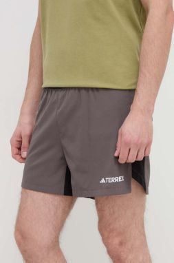 Turistické šortky adidas TERREX Multi šedá farba, IT7913