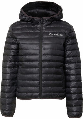 Calvin Klein Sport Prechodná bunda  čierna / biela