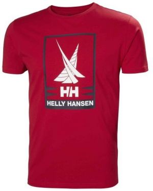 Helly Hansen SHORELINE T-SHIRT 2.0 Pánske tričko, červená, veľkosť