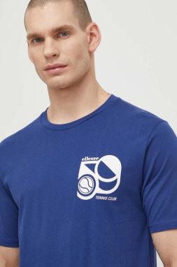 Bavlnené tričko Ellesse Sport Club T-Shirt pánske, tmavomodrá farba, s potlačou, SHV20273