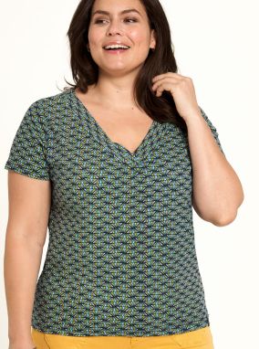 Green patterned T-shirt Tranquillo - Women