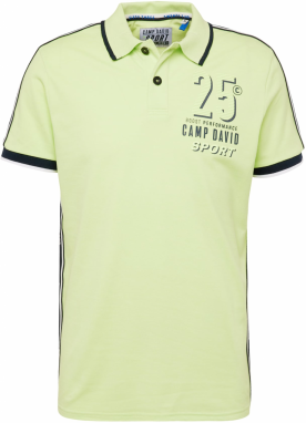 CAMP DAVID Tričko  zelená / čierna / biela