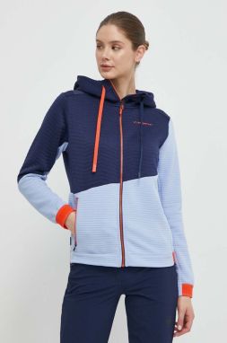 Športová mikina LA Sportiva Method Hoody tmavomodrá farba, s kapucňou, vzorovaná, O89645643