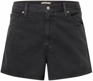 Levi's® Plus Džínsy 'Plus HW Mom Short'  čierny denim