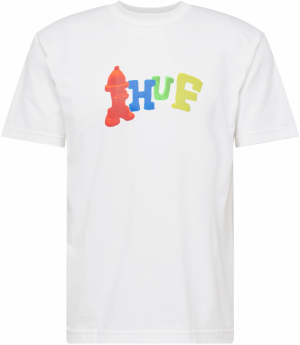 HUF Tričko 'Claytime'  modrá / svetlozelená / červená / biela