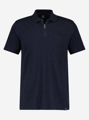 Dark blue men's polo shirt LERROS - Men