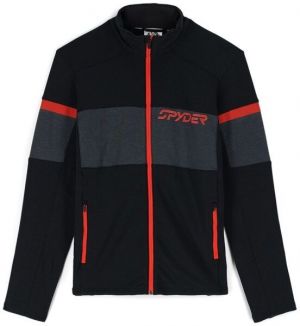 Spyder SPEED FULL ZIP Pánska mikina, čierna, veľkosť