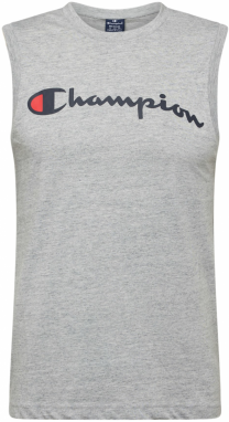 Champion Authentic Athletic Apparel Tričko  sivá melírovaná / červená / čierna