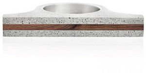 Gravelli Extravagantné betónový prsteň Omega Wood GJRUWOG006 47 mm