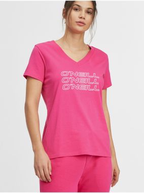 ONeill Pink Woman T-Shirt O'Neill Triple Stack V-Neck - Women