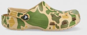 Šľapky Crocs Classic Pritned Camo Clog pánske, zelená farba, 206454