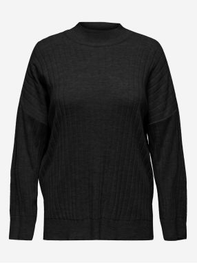 Black Women's Ribbed Sweater ONLY CARMAKOMA New Tessa - Women