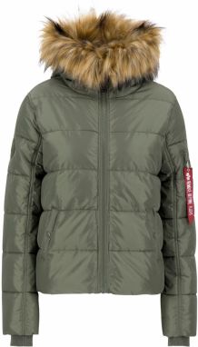 ALPHA INDUSTRIES Zimná bunda  hnedá / zelená / červená