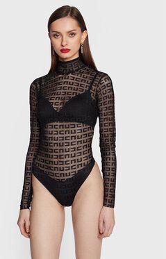 Elisabetta Franchi Body BO-003-31E2-V230 Čierna Slim Fit