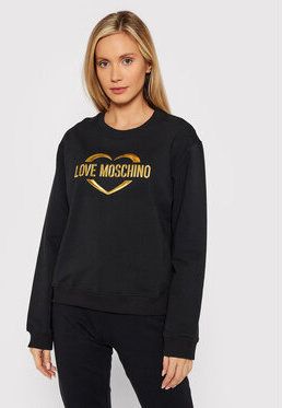 LOVE MOSCHINO Mikina W630646E 2288 Čierna Regular Fit