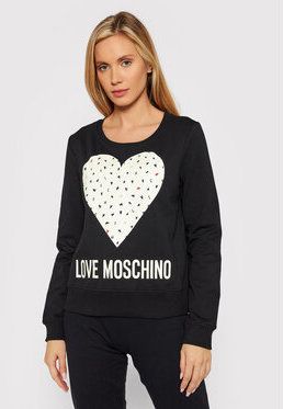 LOVE MOSCHINO Mikina W632208E 2288 Čierna Regular Fit