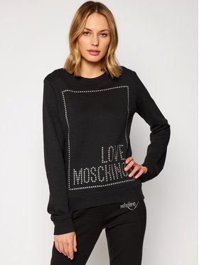 LOVE MOSCHINO Mikina W630216M 4055 Čierna Regular Fit